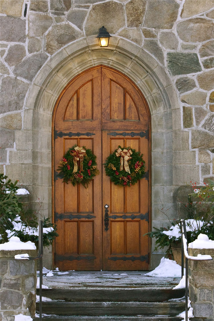 Church doors in Vermont