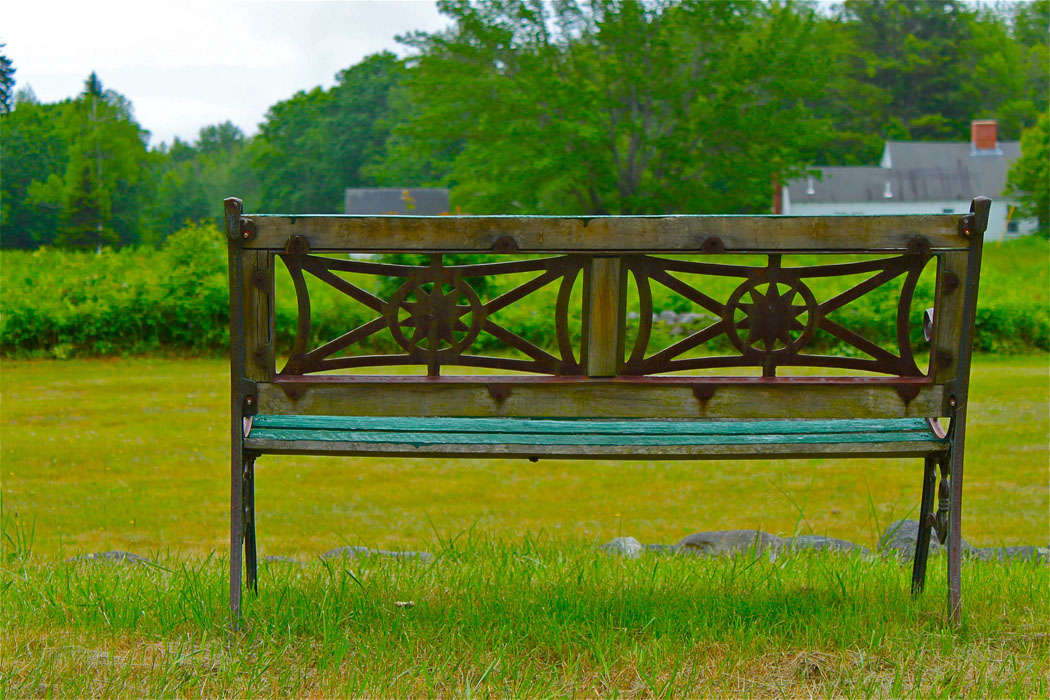 a bench full of thoughts