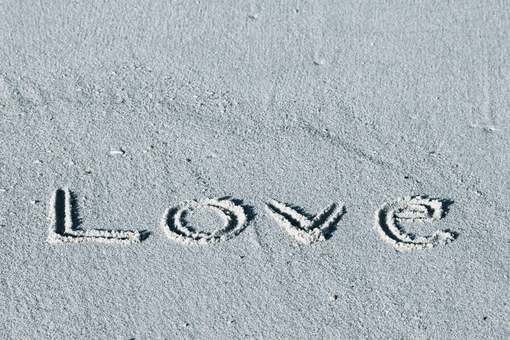 love in the sand
